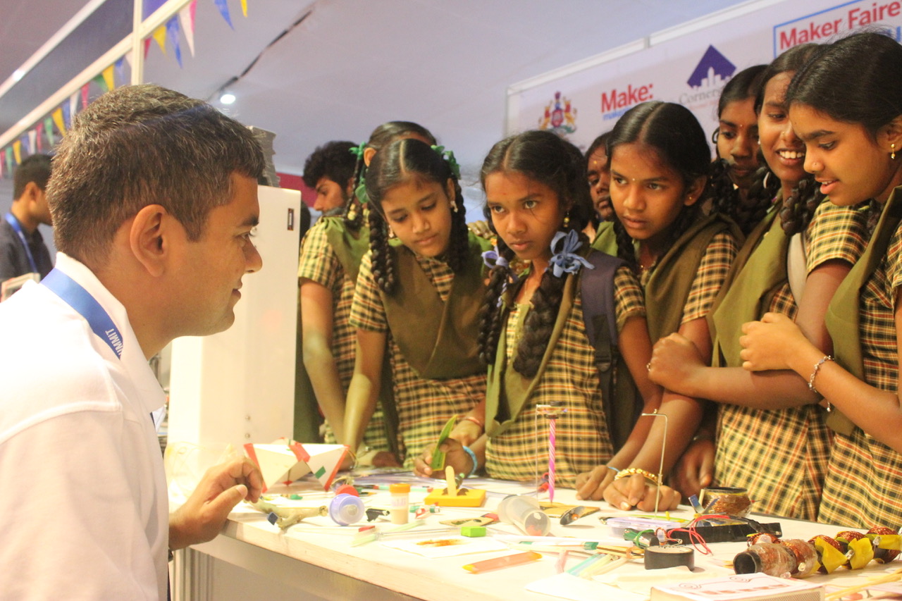 Students and guests during the finals exhibition